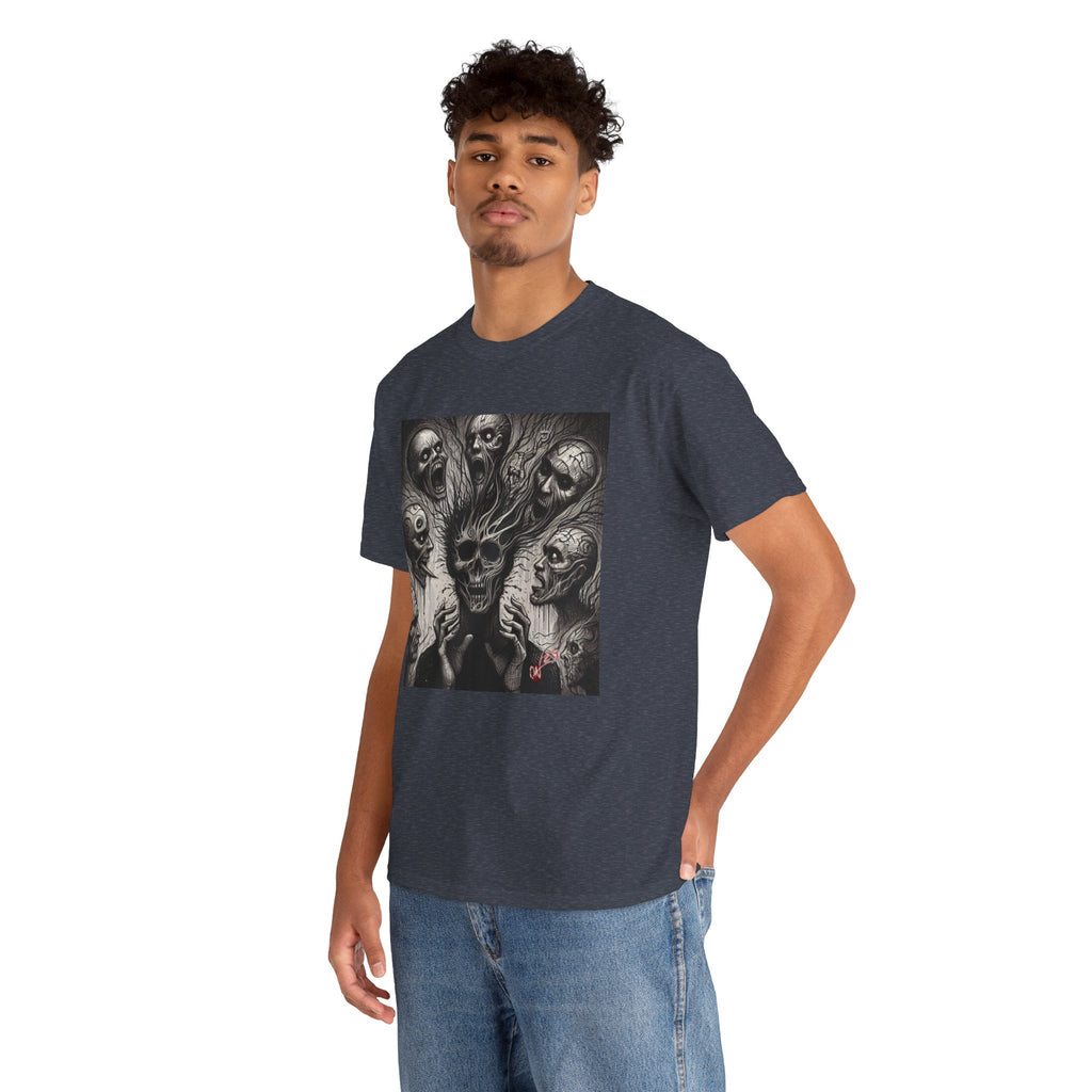Xian Allen x Trash Cult Shirt – “Voices in the Void” | Horror Skull Scream T-Shirt