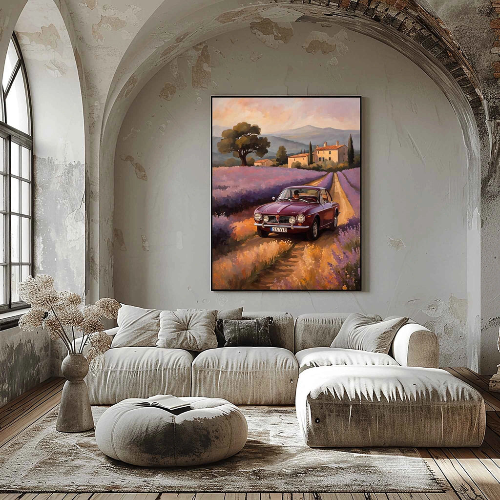 1972 Lancia Rally Warrior - Lavender Edition | Poster Canvas