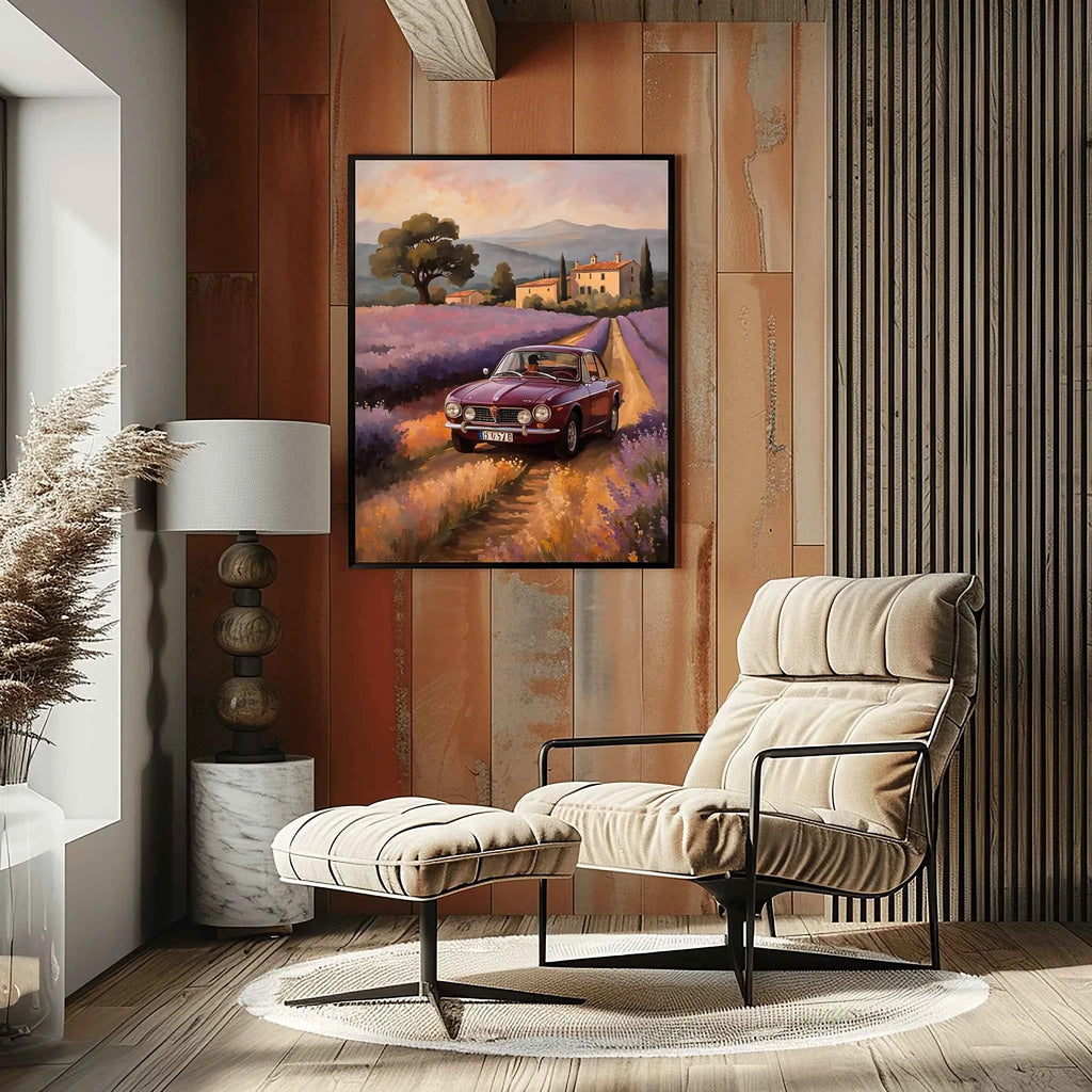 1972 Lancia Rally Warrior - Lavender Edition | Poster Canvas