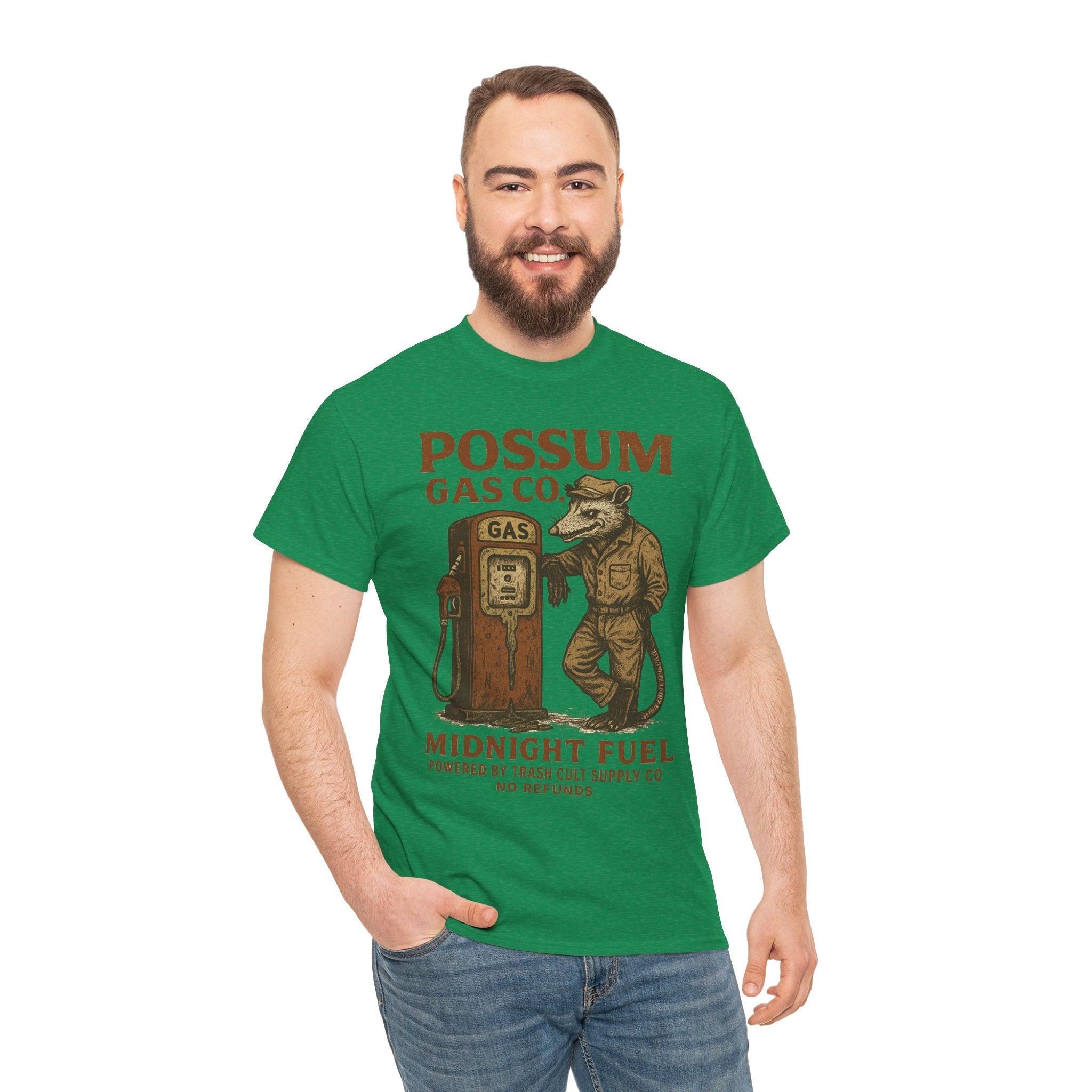 Possum Gas Co. Vintage Feral Mechanic Shirt – Trash Cult Supply Co. – Gildan 5000