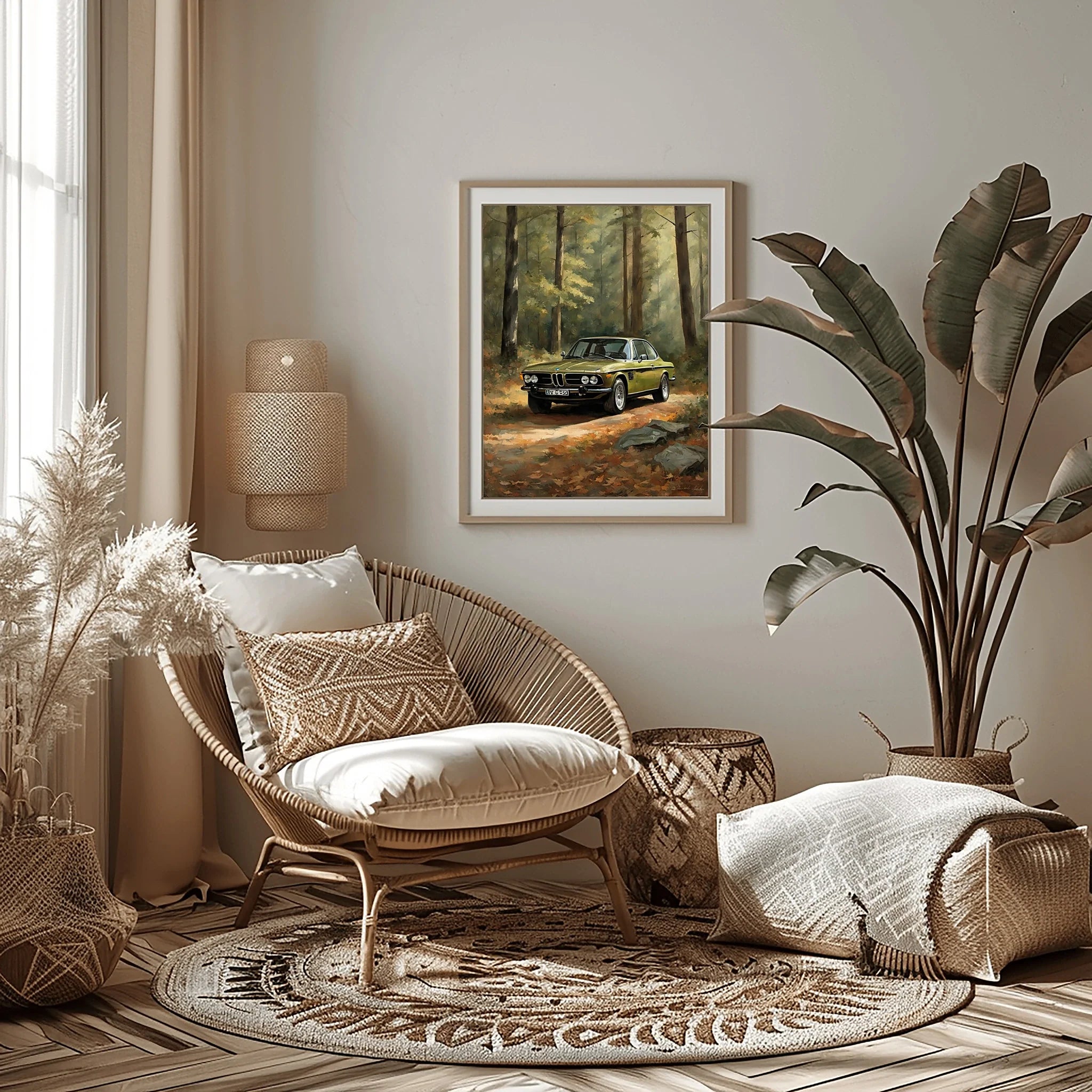 1973 Batmobile CSL Racer - Forest Edition | Poster Canvas