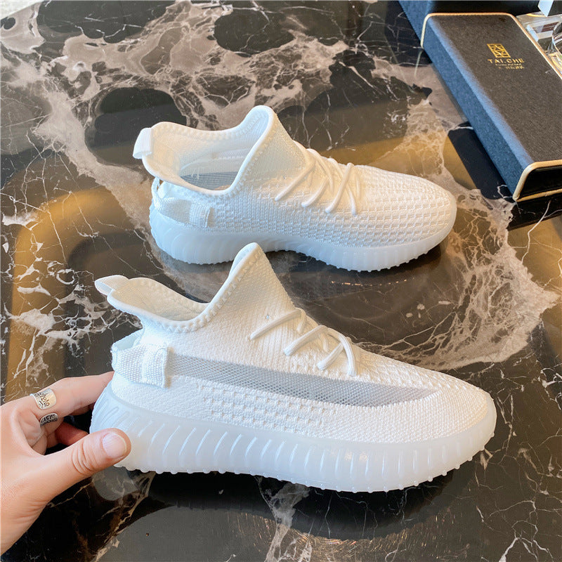 Women's Mesh Lace-Up Platform Athletic Sneakers