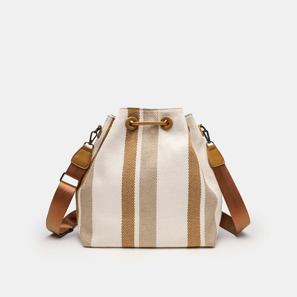 Elegant Canvas Women's Bags Crossbody – Fashionable Shoulder Bucket Bag, Vintage Small College Portable Tote hobo