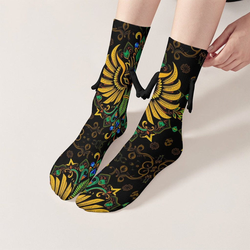 Munsieur Design Buddy Socks Magnetic Holding Hands Funny Socks accessories