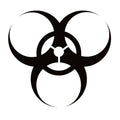 Biohazard Symbol Window Decal - Biohazard Symbol Window Sticker - 7406