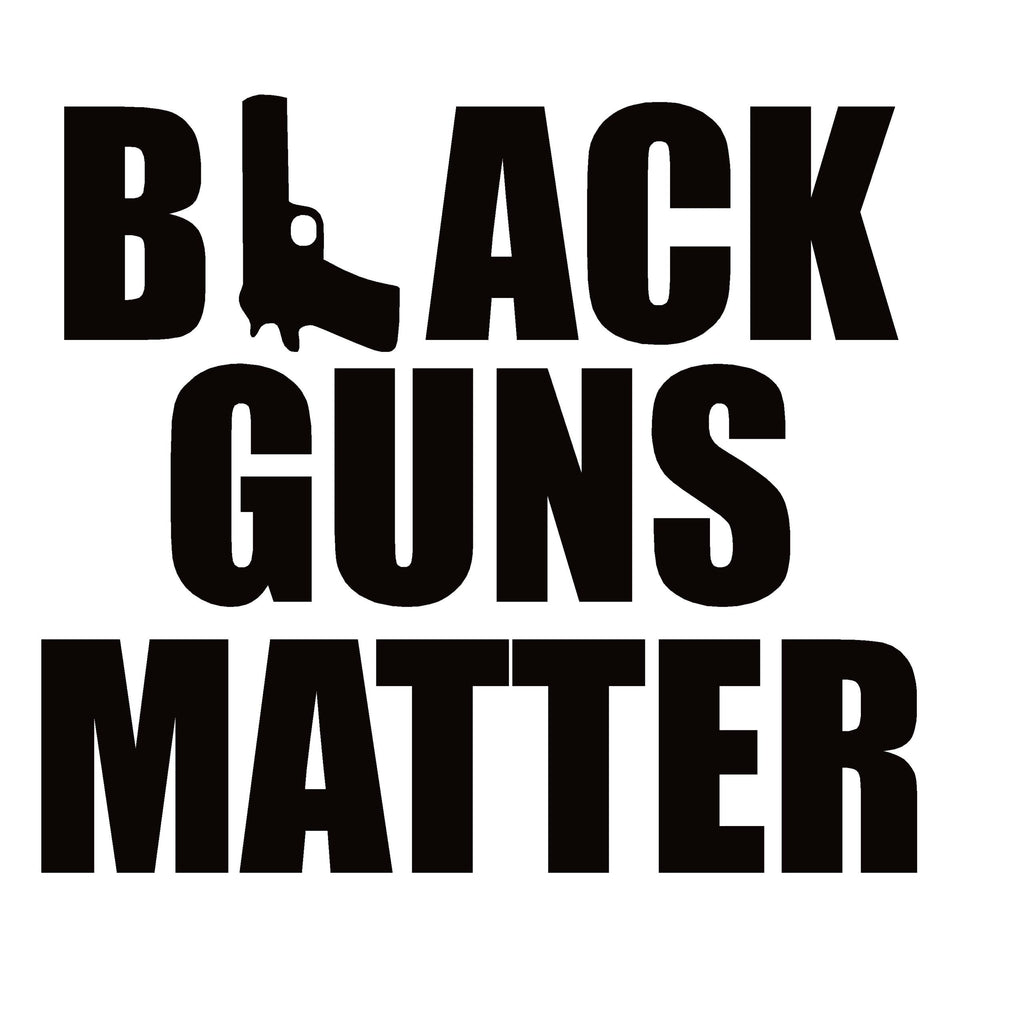 Black Guns Matter Decal Handgun – 2nd Amendment Window Sticker – 7407