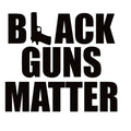 Black Guns Matter Decal Handgun – 2nd Amendment Window Sticker – 7407