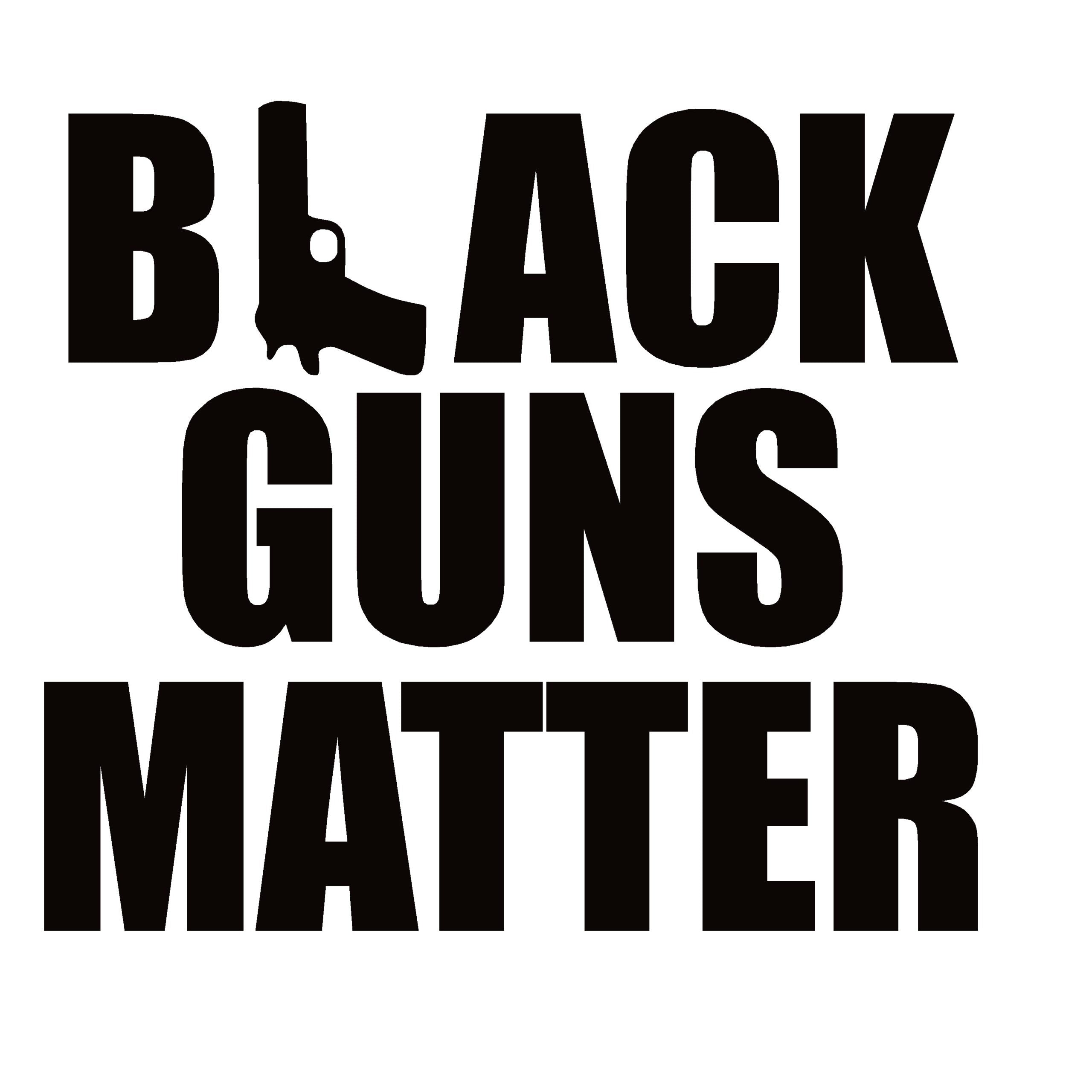 Black Guns Matter Decal Handgun – 2nd Amendment Window Sticker – 7407