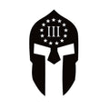 Three Percenter Helmet Window Decal - 3% Gladiator Helmet Sticker - 7412