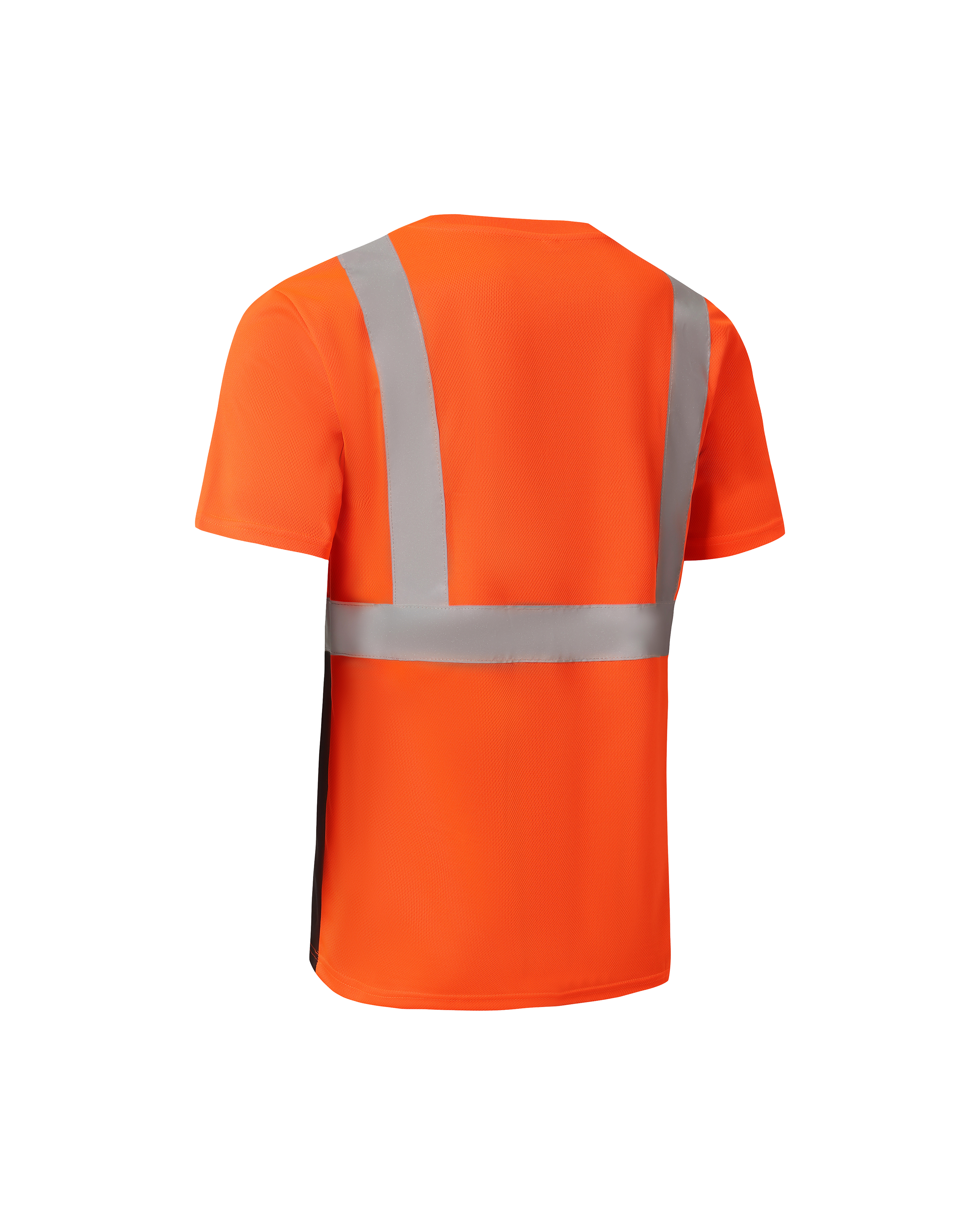 Kiwi High Visibility ANSI/ISEA 107-2020, Type R, Class 2 Two Tone Orange Short Sleeve Safety Shirt [74100]