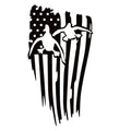 Duck Head Decal - DUCK Head USA FLAG Hunting Decal – 7420