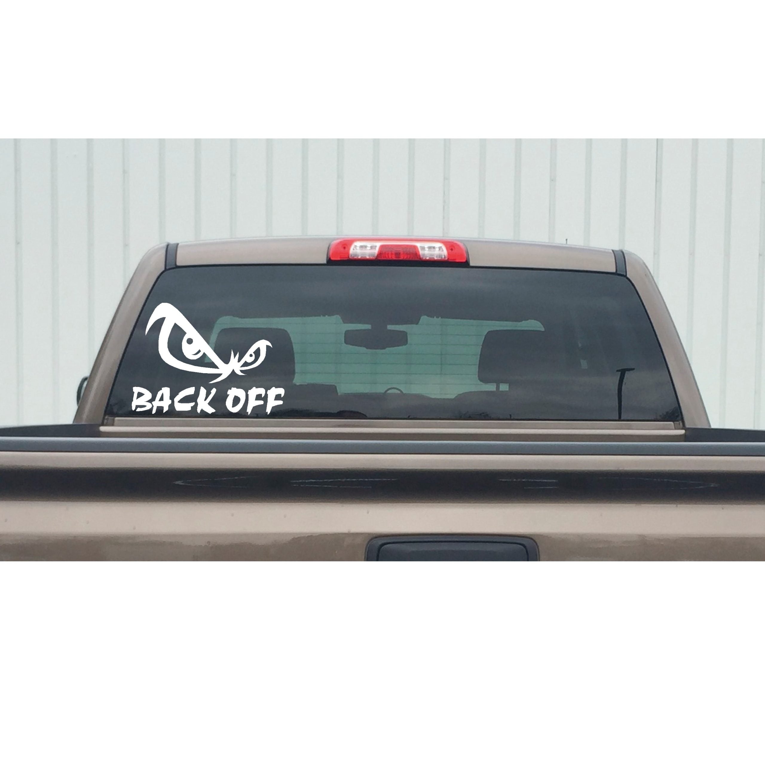BACK OFF Decal - BACK OFF Window Sticker - 7444