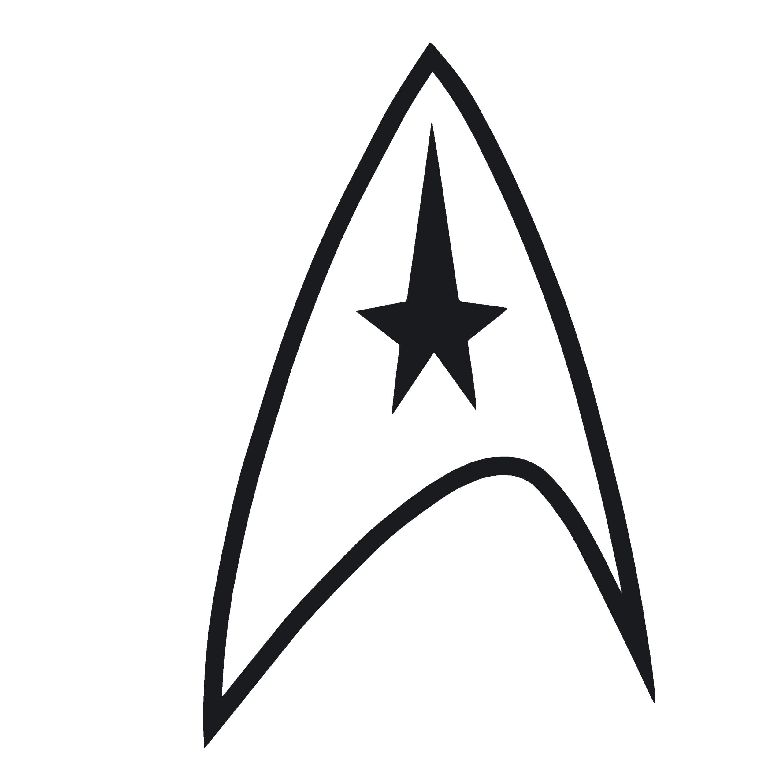 Star Trek Federation Logo on Window Decal -  Star Trek Federation Logo Window Sticker - 7462