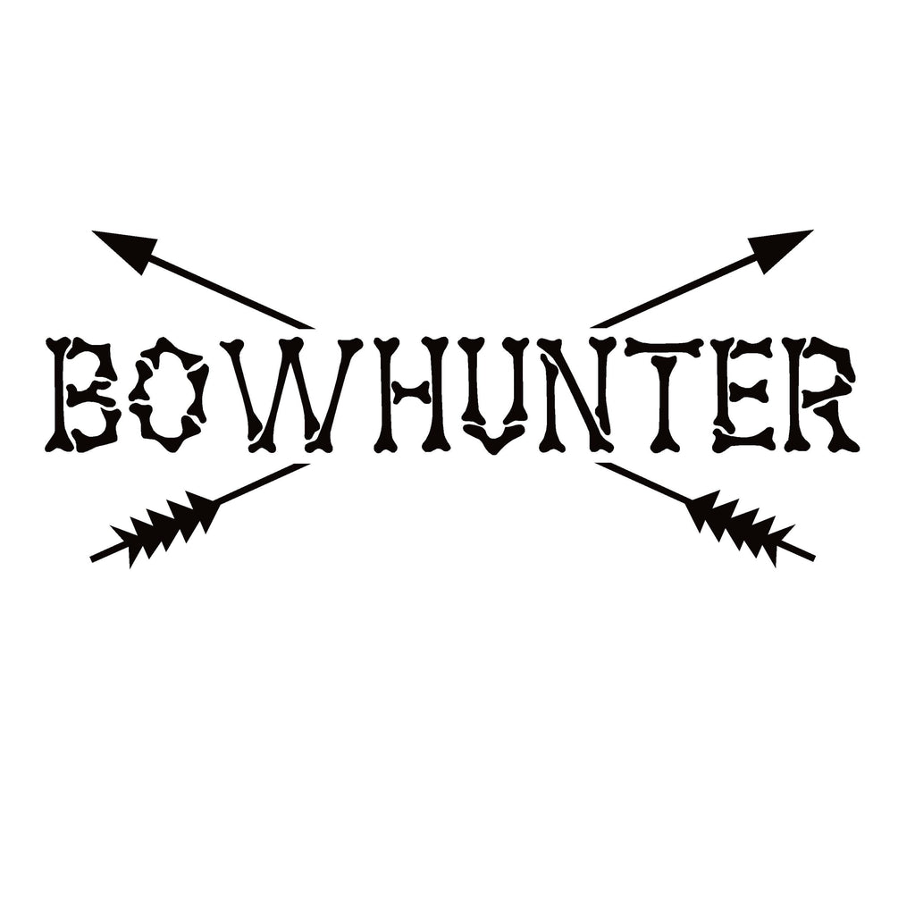 Bow Hunter Decal – Bones and Arrow Archery Hunting Sticker 7464