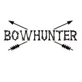 Bow Hunter Decal – Bones and Arrow Archery Hunting Sticker 7464