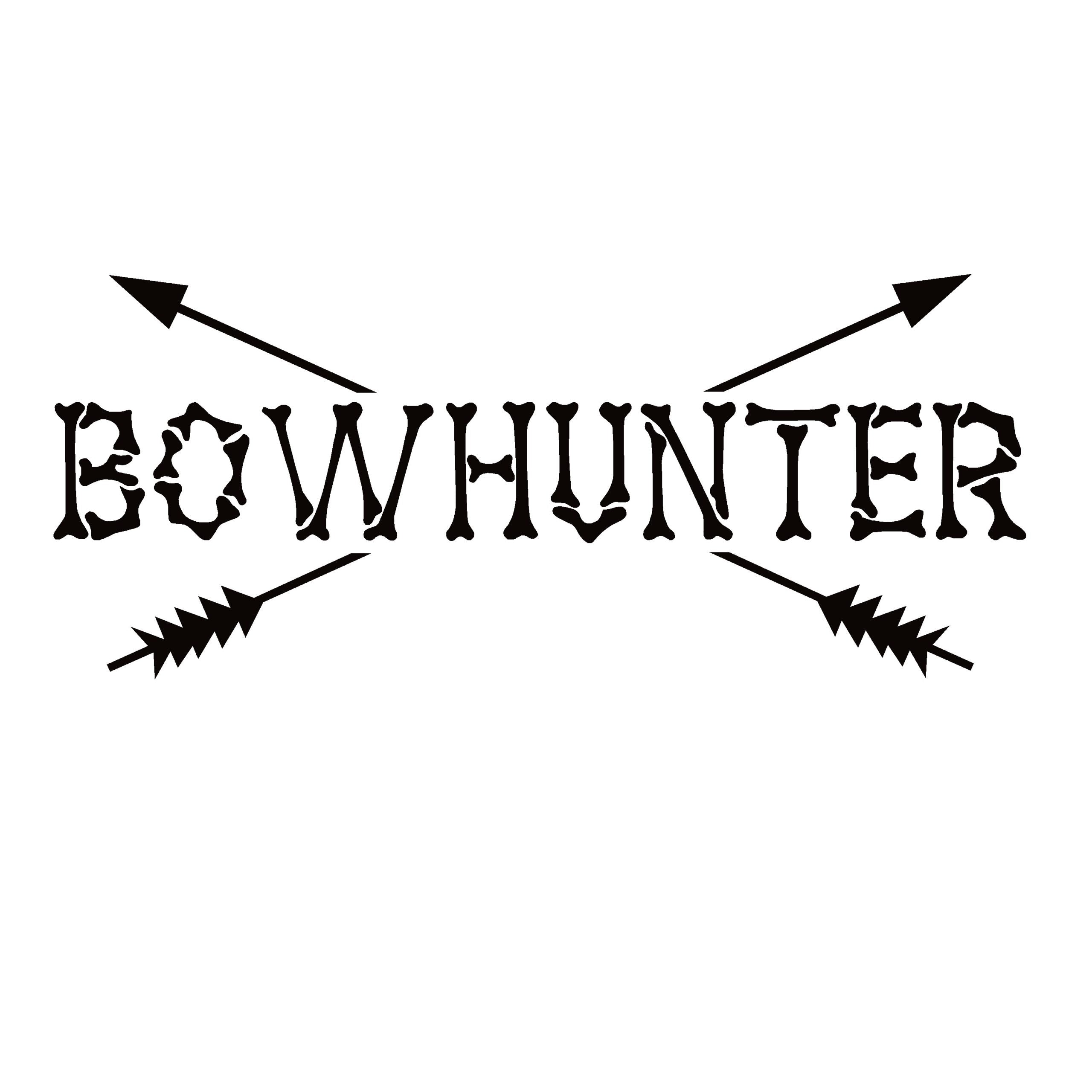 Bow Hunter Decal – Bones and Arrow Archery Hunting Sticker 7464