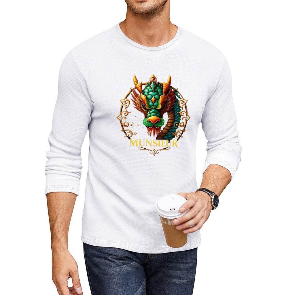Munsieur Long Sleeve Tee for Men: Understated Elegance, Maximum Comfort