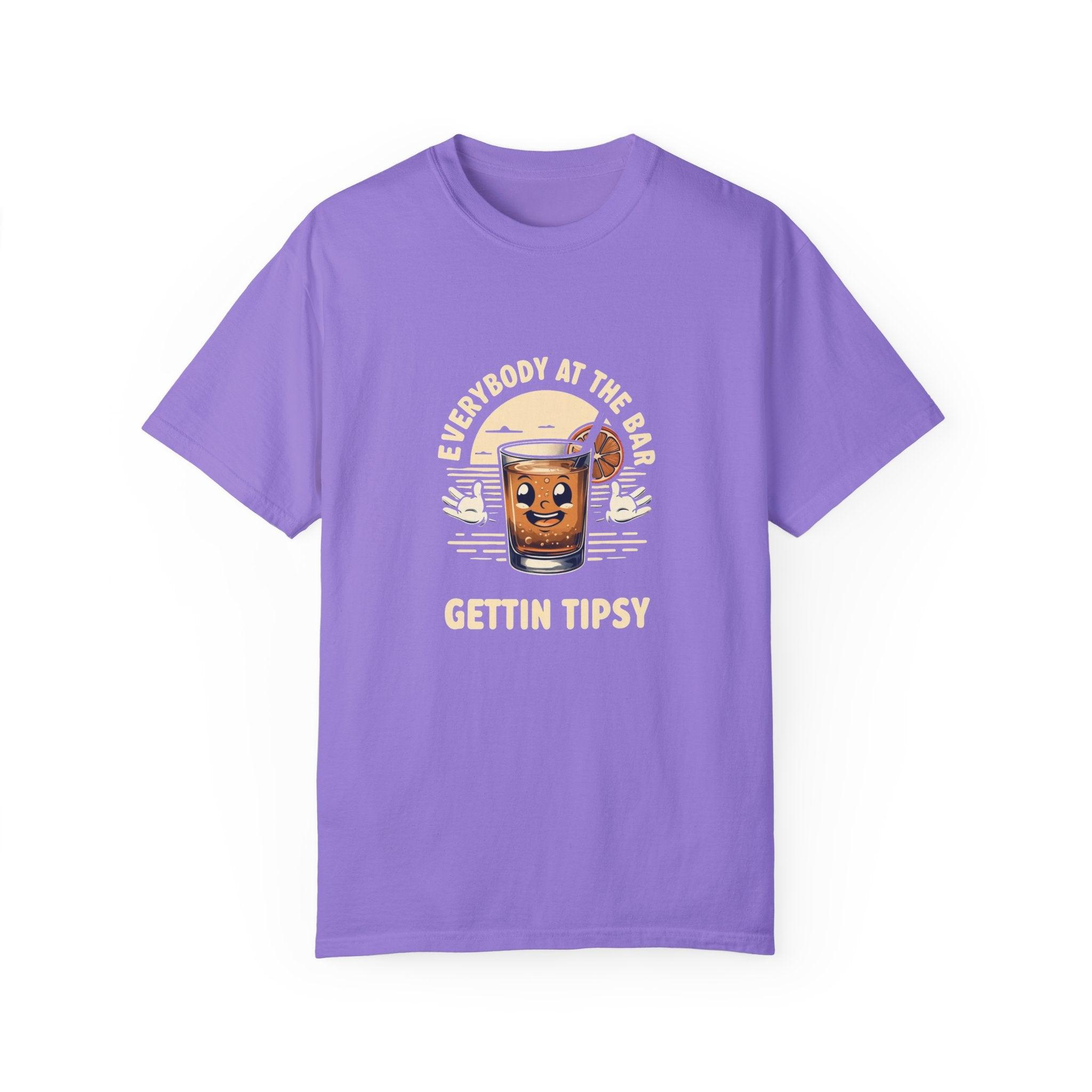 Everybody at the Bar Gettin Tipsy Unisex Garment-Dyed T-Shirt