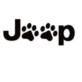 Jeep Dog Decal – Jeep Life Paw Print Window Sticker – 7497