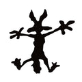 Wile E. Coyote Splat on Window Decal -  Window Sticker - 7502