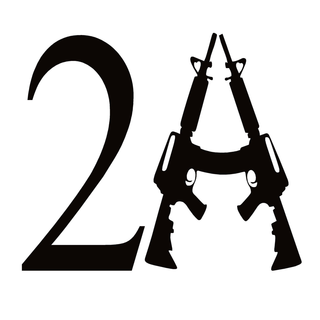 2A Window Decal - Second Amendment Guns Decal – Pro 2A Gun Rights - 7504