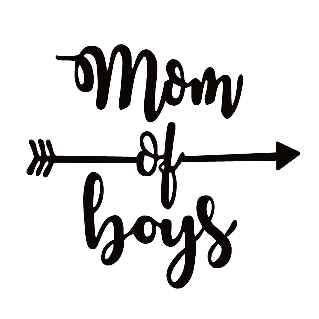 Mom of Boys Arrow Decal – Proud Mama Vinyl Sticker for Cars, Laptops & Gifts – 7530