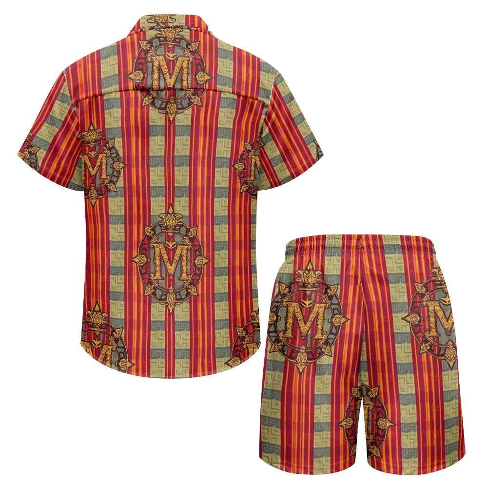 Men's Vacation Shorts Set - Two Piece Casual Beach Outfit