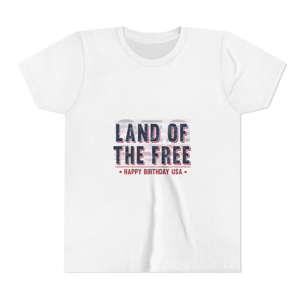 Youth Tee – "Land of the Free" Patriotic 4th of July Shirt