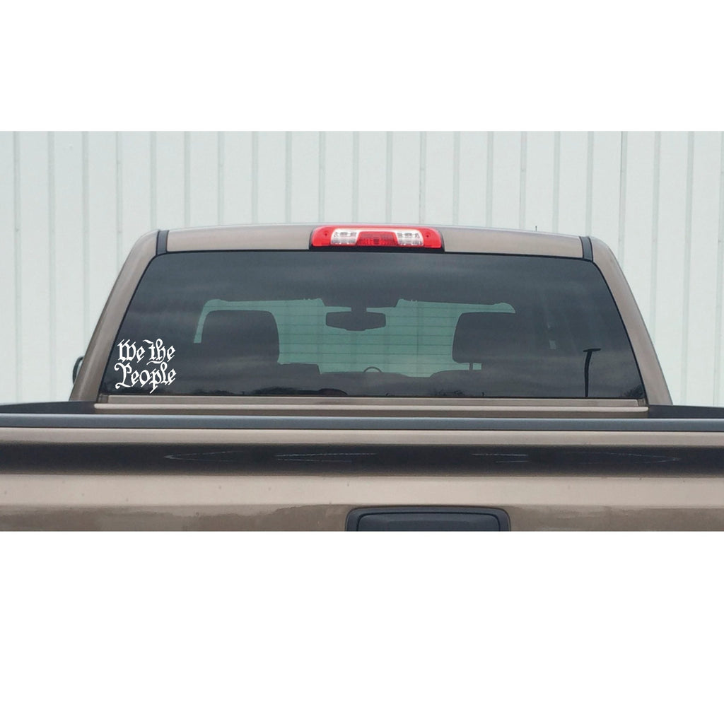We The People Window Decal – Patriotic Constitution Logo Sticker – 7556