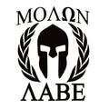 Molon Labe Sticker – MOAON AABE - Spartan Helmet Decal for Cars & More – 7561