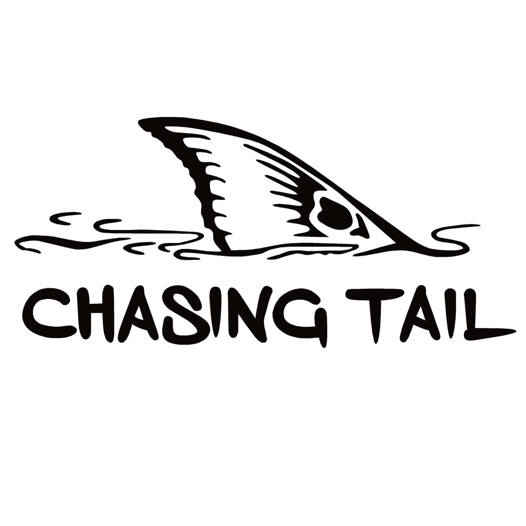 Chasing Tail Fishing Window Decal Sticker - 7562