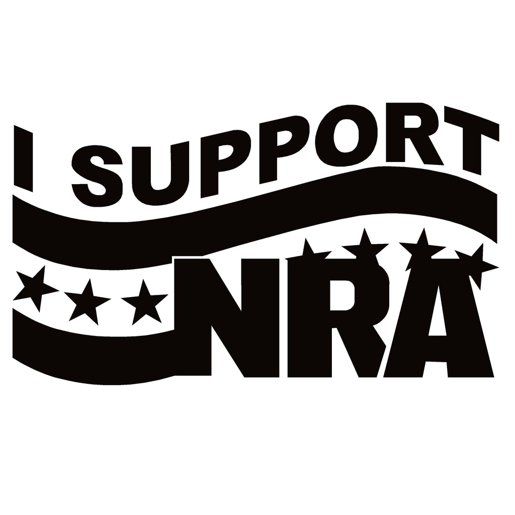 I Support the NRA Decal – Gun Rights Sticker NRA Supporter Decal – 7565