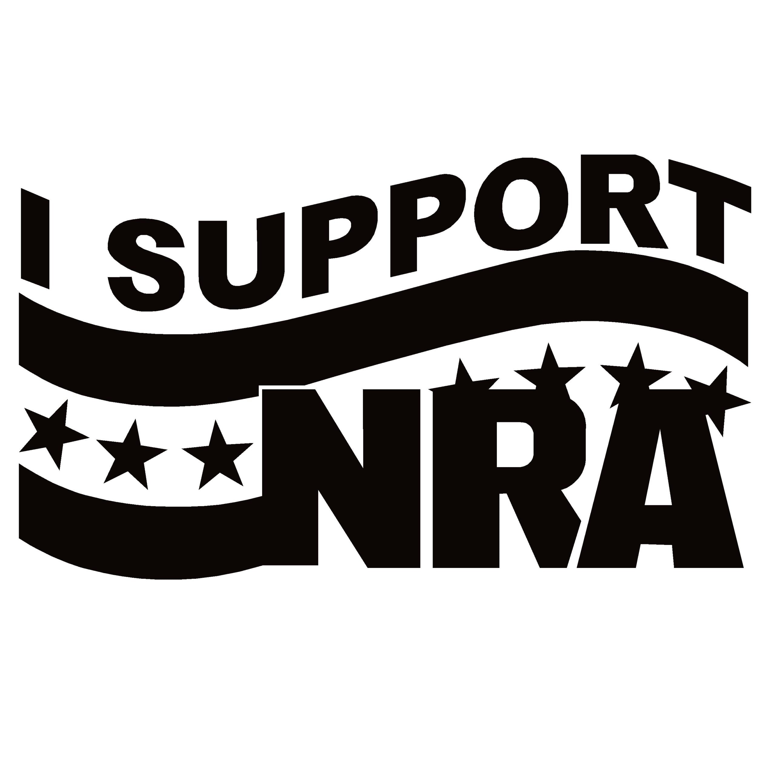 I Support the NRA Decal – Gun Rights Sticker NRA Supporter Decal – 7565