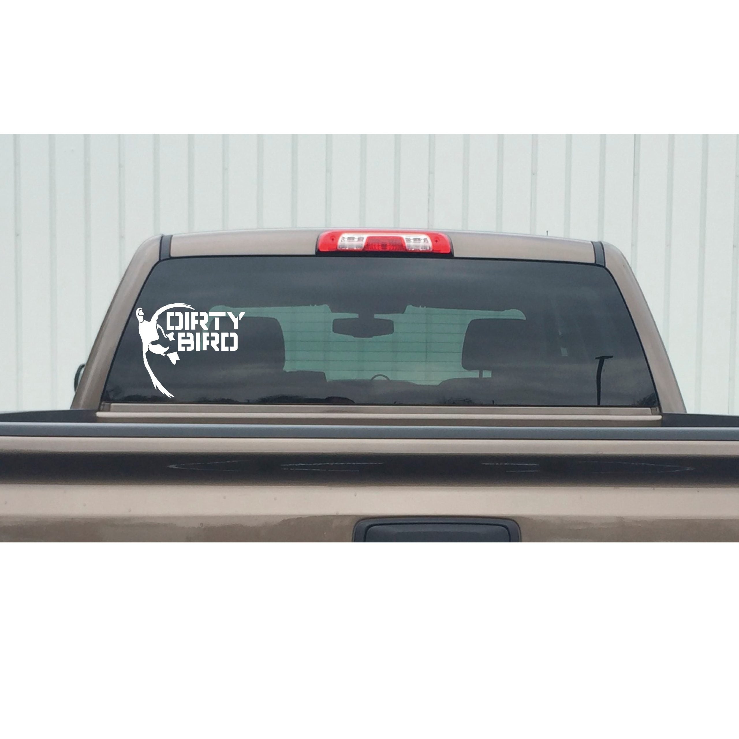 Dirty Bird Duck Window Decal Sticker - 7566
