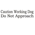 Working Dog Do Not Approach Decal – Service Dog Awareness Vinyl Sticker 7580