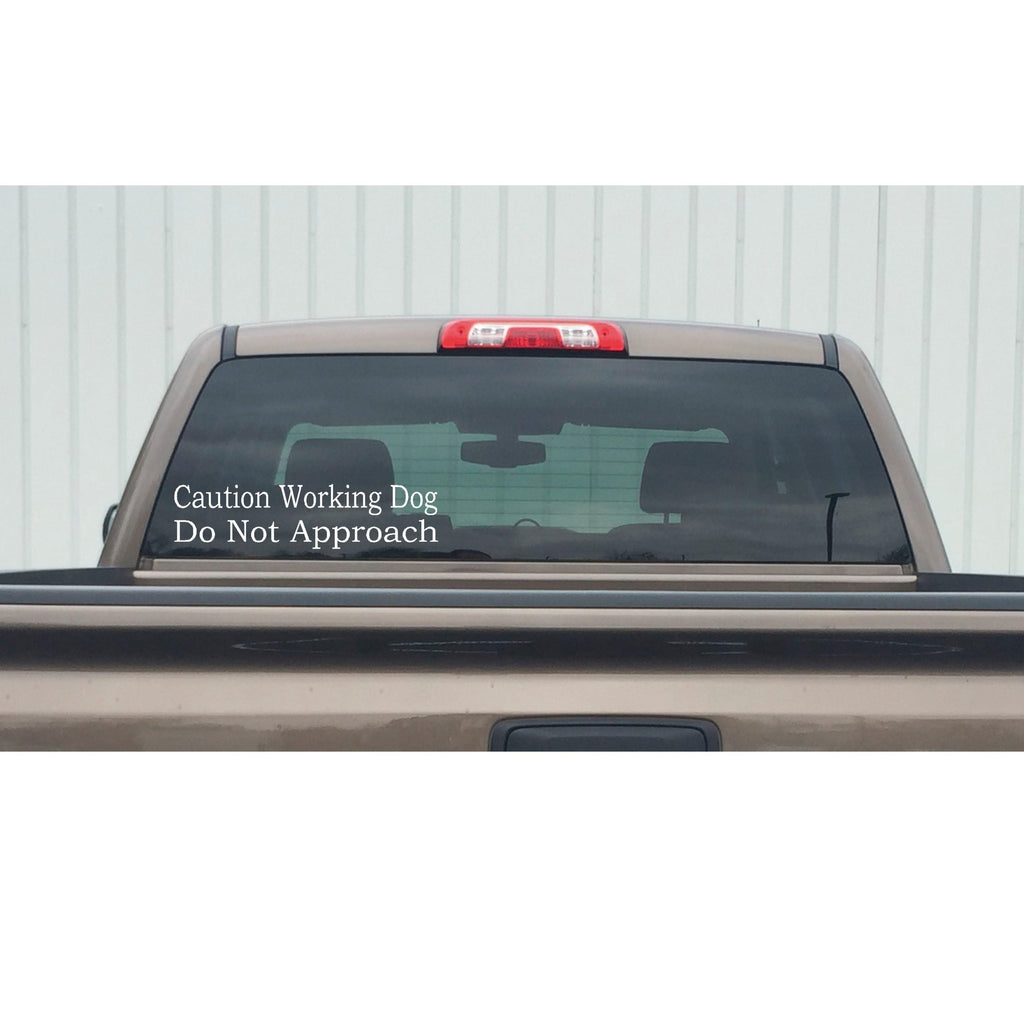 Working Dog Do Not Approach Decal – Service Dog Awareness Vinyl Sticker 7580