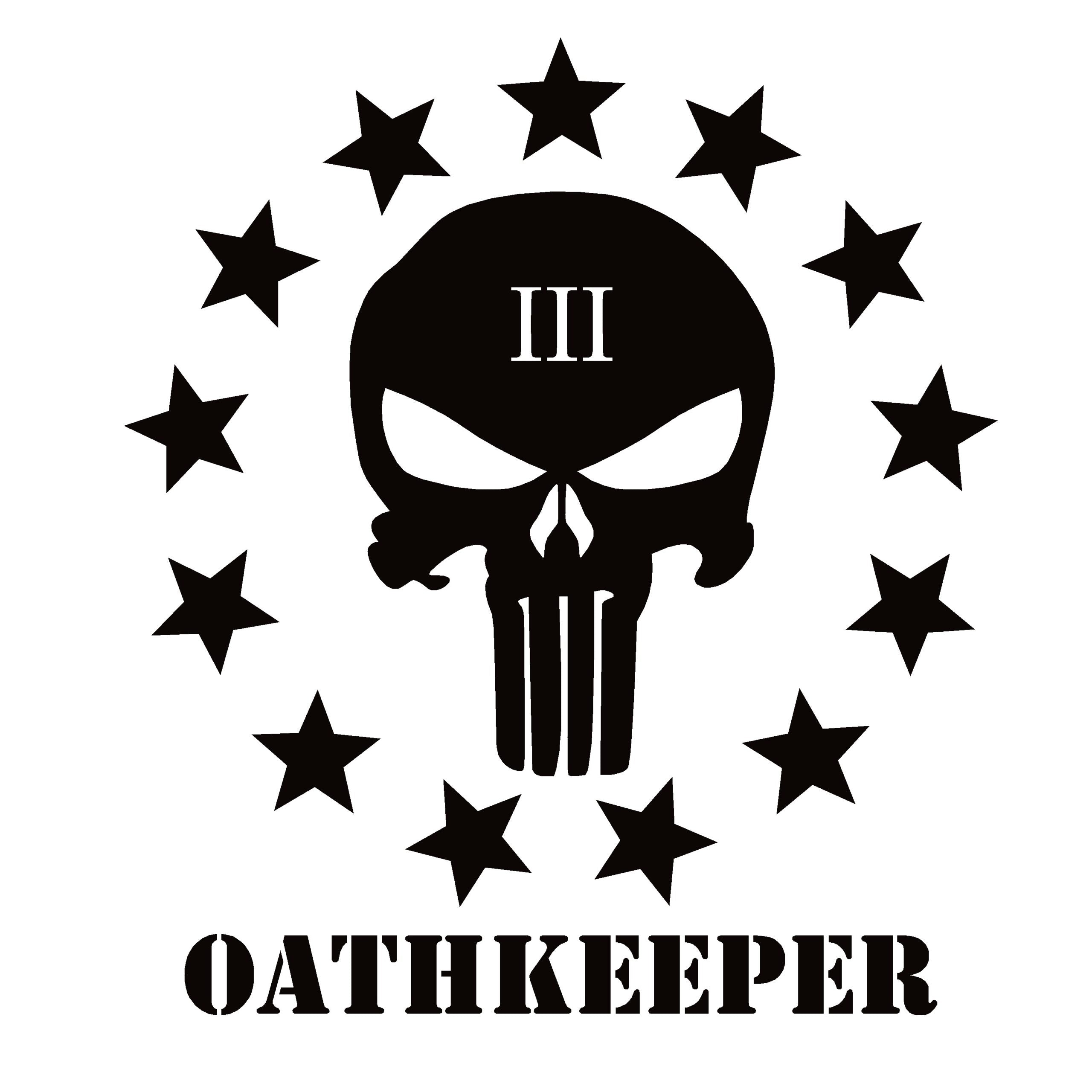 Oath Keeper Decal - Three Percenter Oath Keeper Decal for Cars & More - 7632