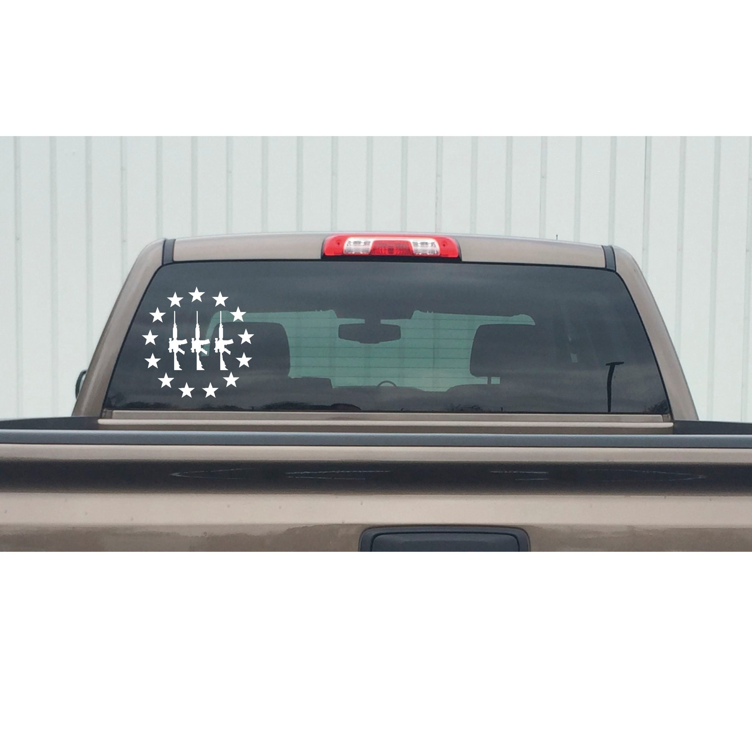 AR 15 Decal - 3 Percenter Decal with Three AR Guns - Window Sticker – 7638