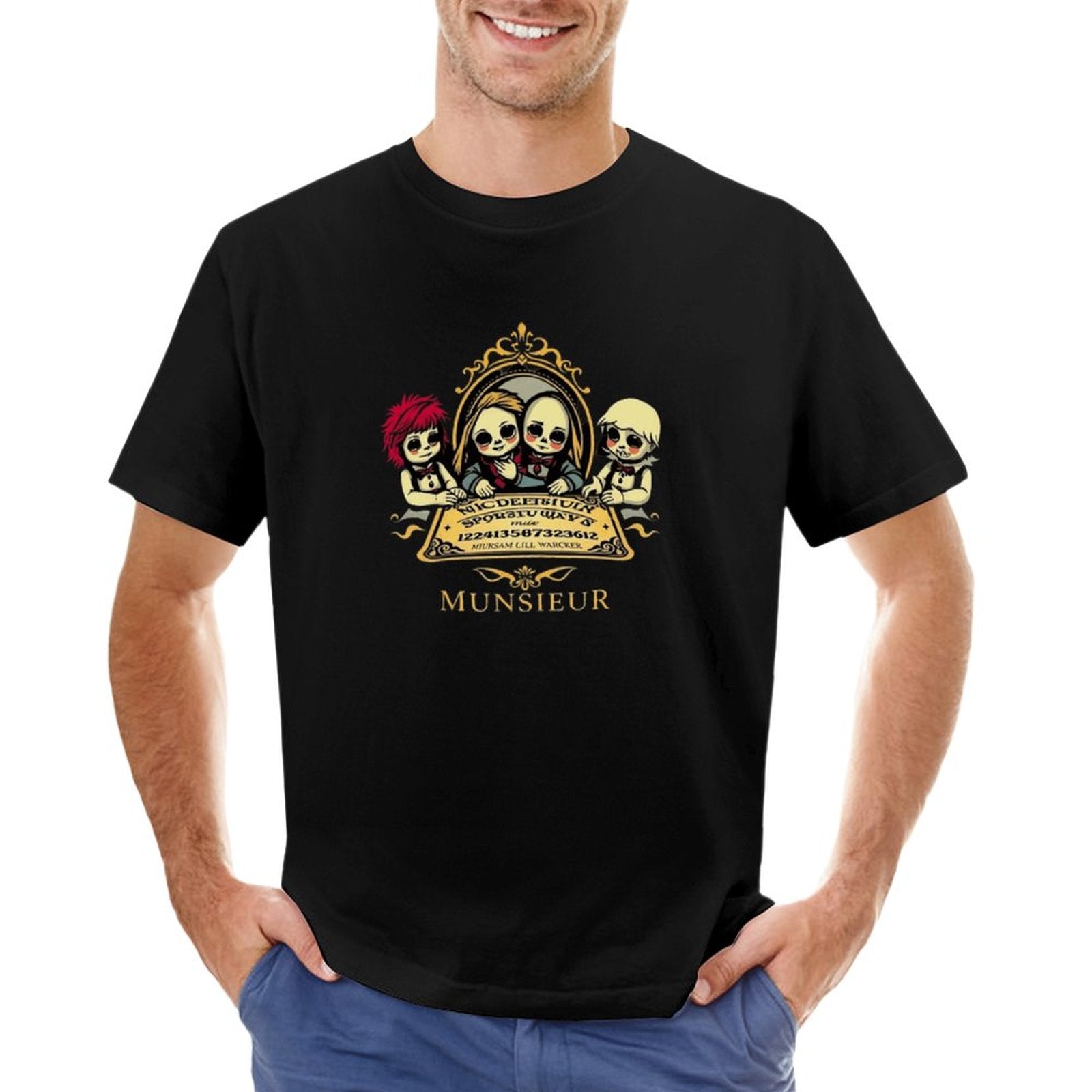 Men's Munsieur Halloween Tee "Ouija" Designer Streetwear for Men