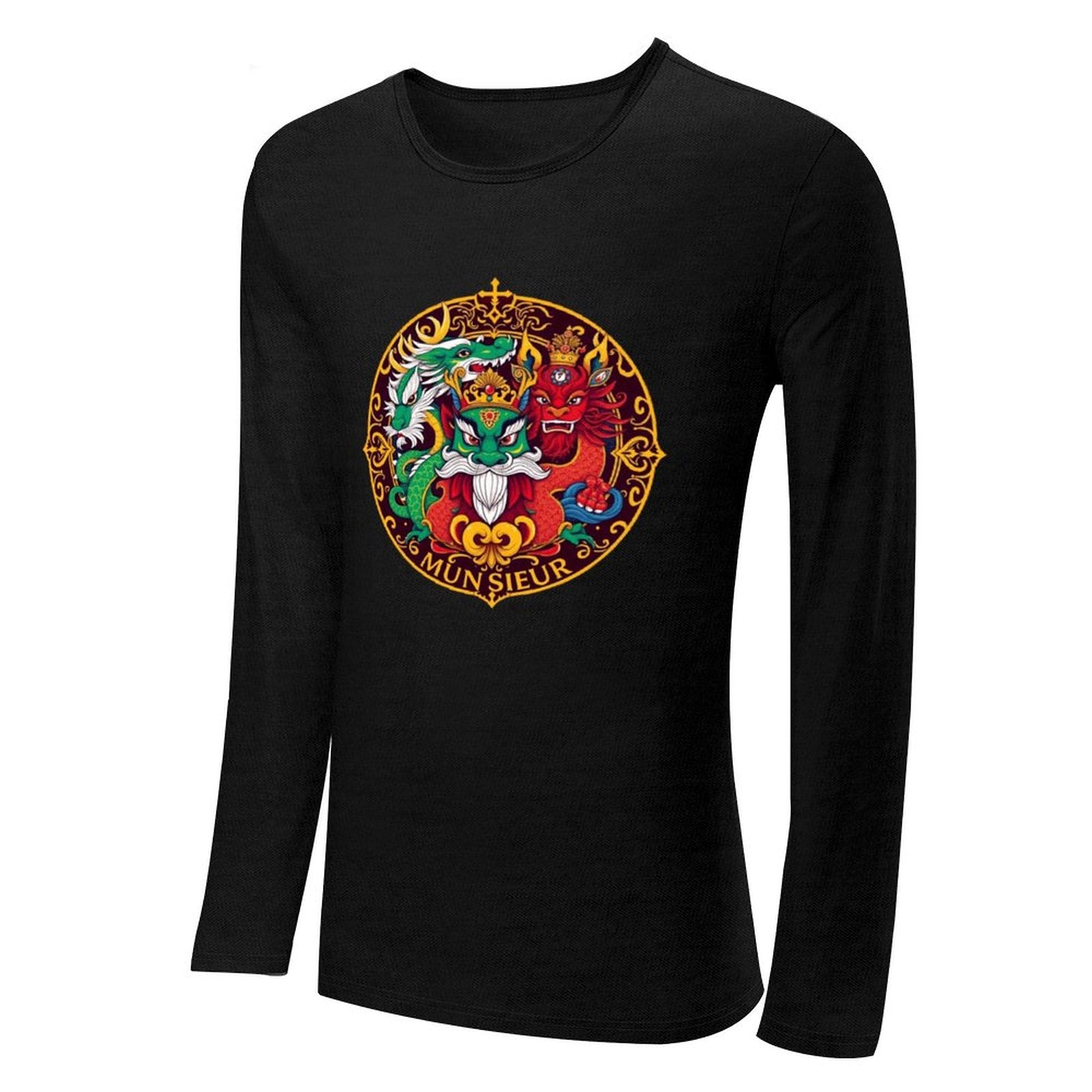 Munsieur Long Sleeve Tee for Men: The Perfect Balance of Casual and Refined