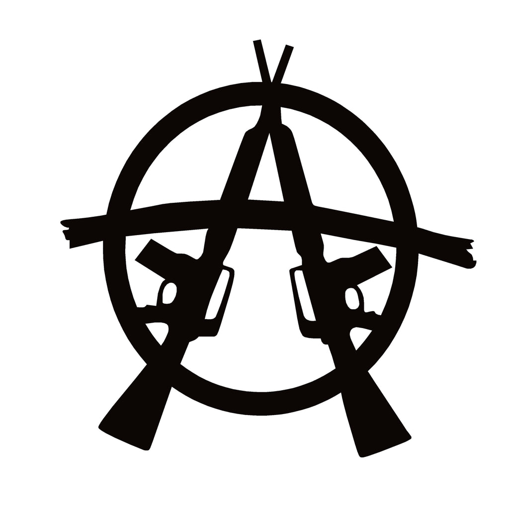 Pro Gun Decal - Anarchy Pro Gun Window Decal Sticker - 7646