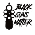 Black Guns Matter Revolver Decal – Pro-Gun Vinyl Sticker for Cars, Coolers & More - 7648