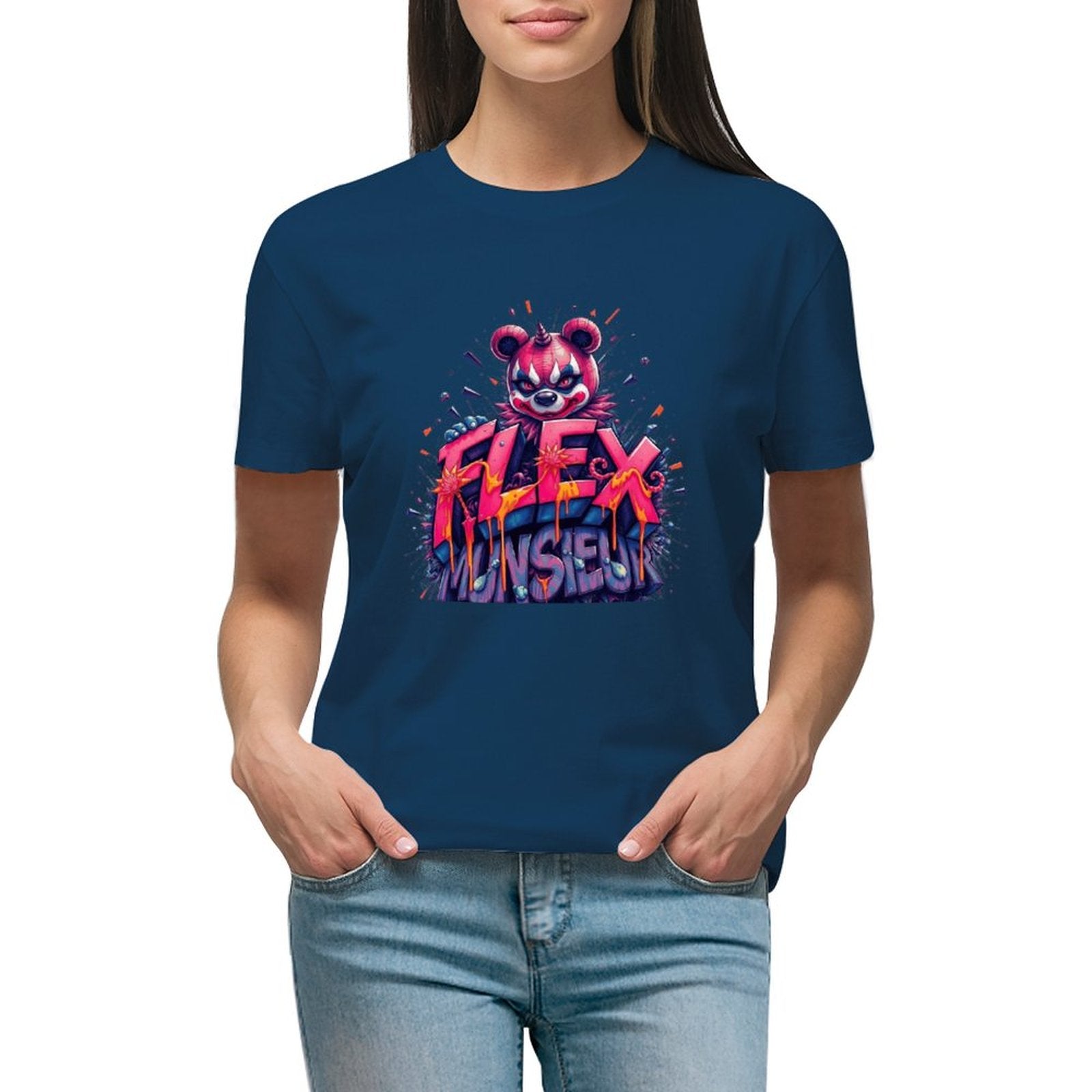 Women's Munsieur T-shirt "Flex" Streetwear for Her