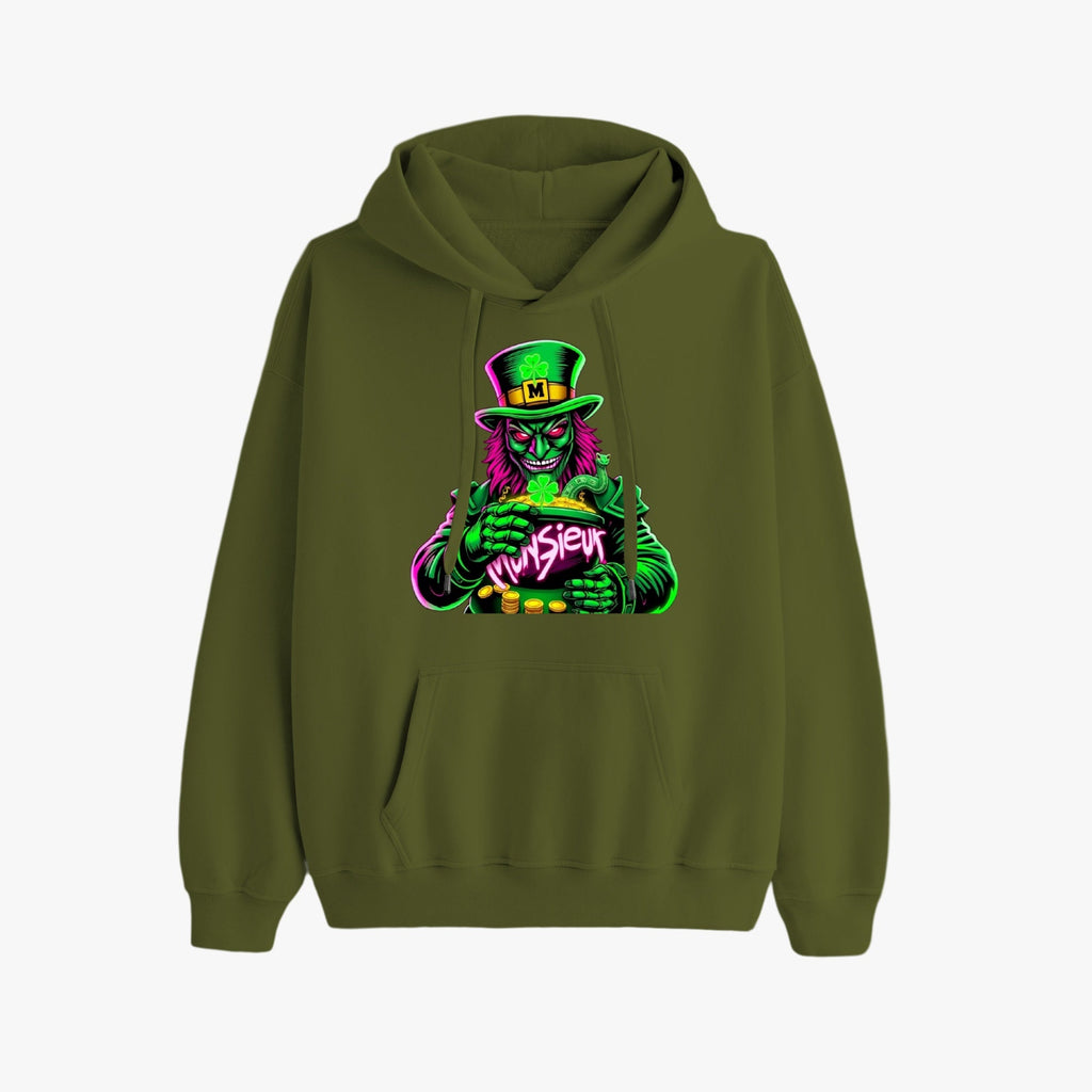 St. Patrick's Day Collection Munsieur Leprechaun Mafia Unisex Premium Pullover Hoodie Sweater
