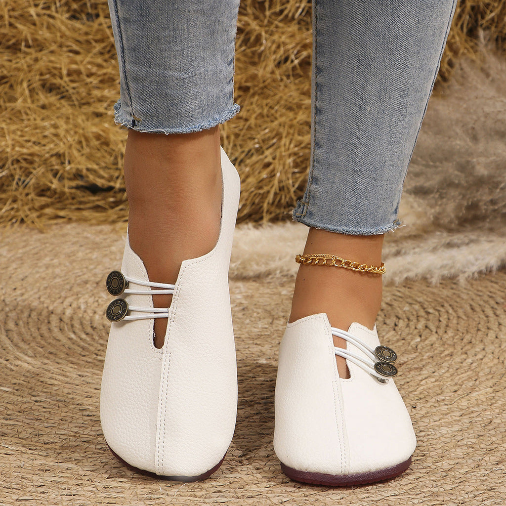 Round Toe Slip-Ons