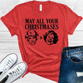 May All Your Christmases Bea White Graphic Tee