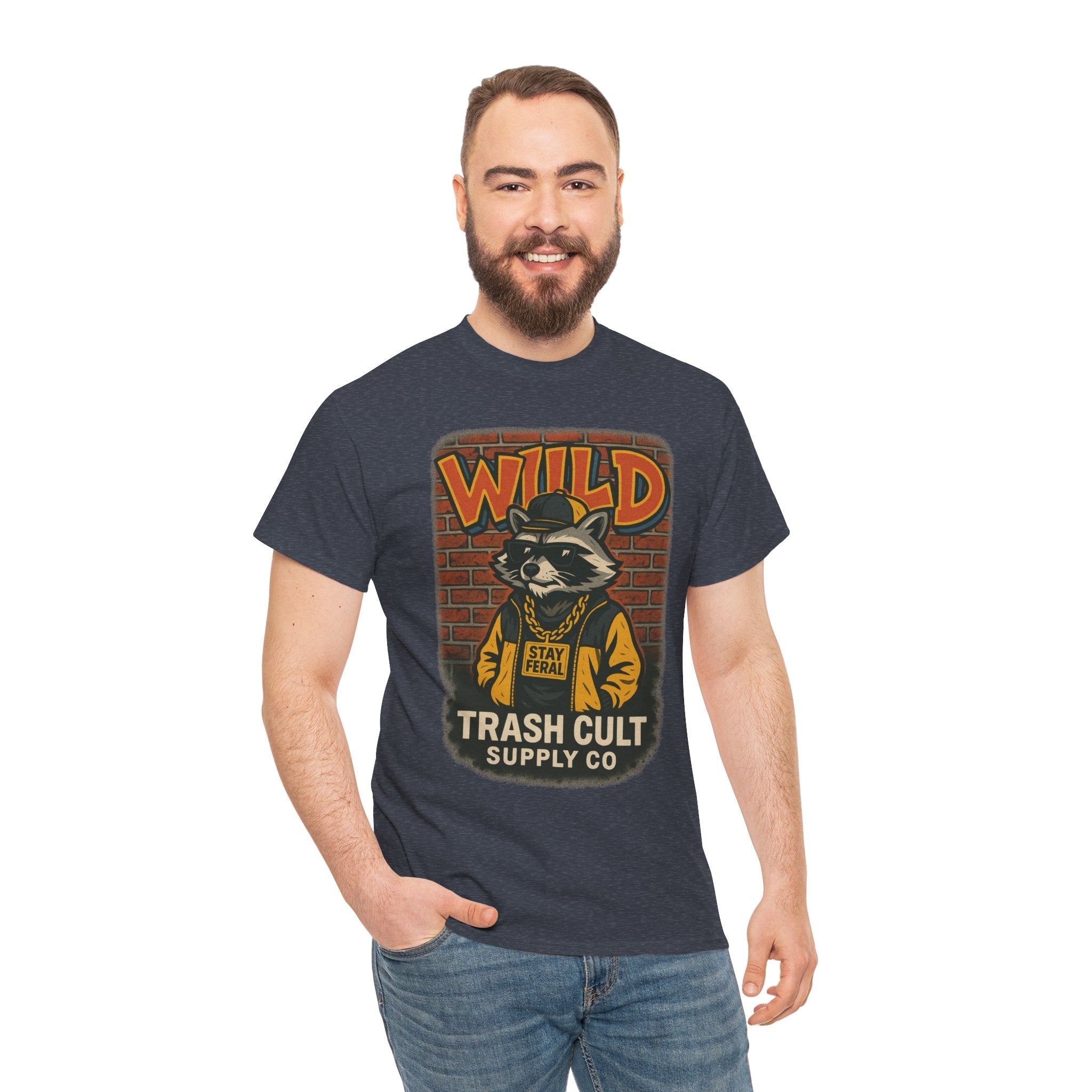 Wild Trash Cult Unisex Tee, Retro Animal T-Shirt, Graphic Tee, Eco-Conscious Apparel, Gift for Nature Lovers, Casual Streetwear