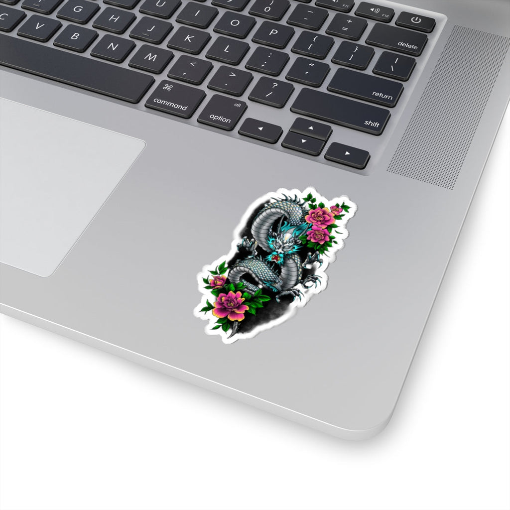 Mythic Dragon & Peony Sticker – Lara Davenport x Trash Cult