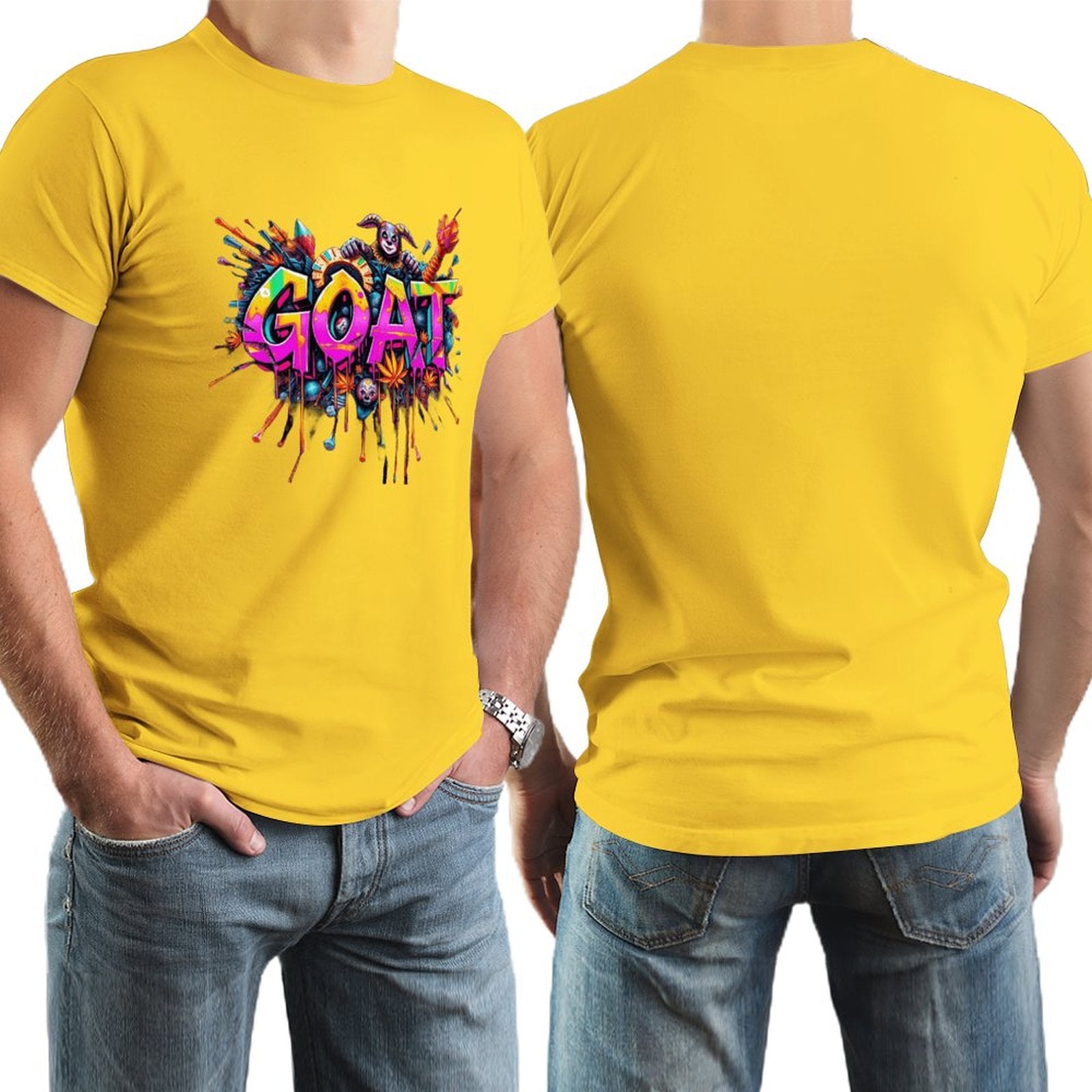 MUNSIEUR Mardi Gras Tee for Men – "GOAT" Elite Legacy Streetwear