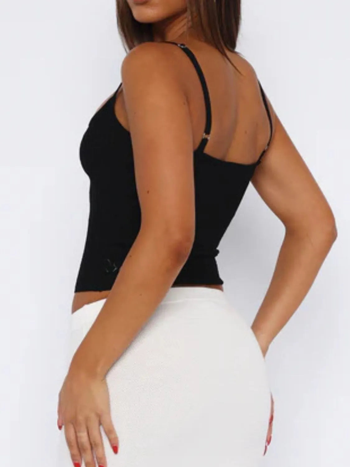 Lace Square Neck Cami T-shirt Wakanda Stripe